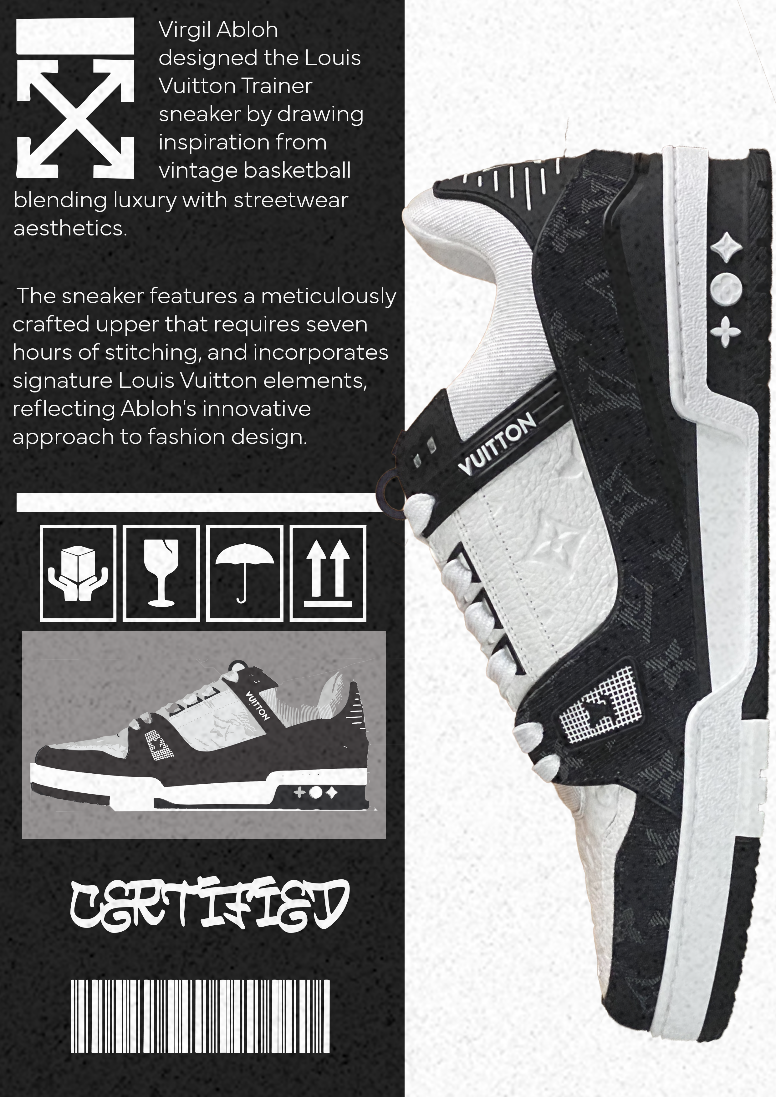 Louis Vuitton x Virgil Abloh sneaker poster